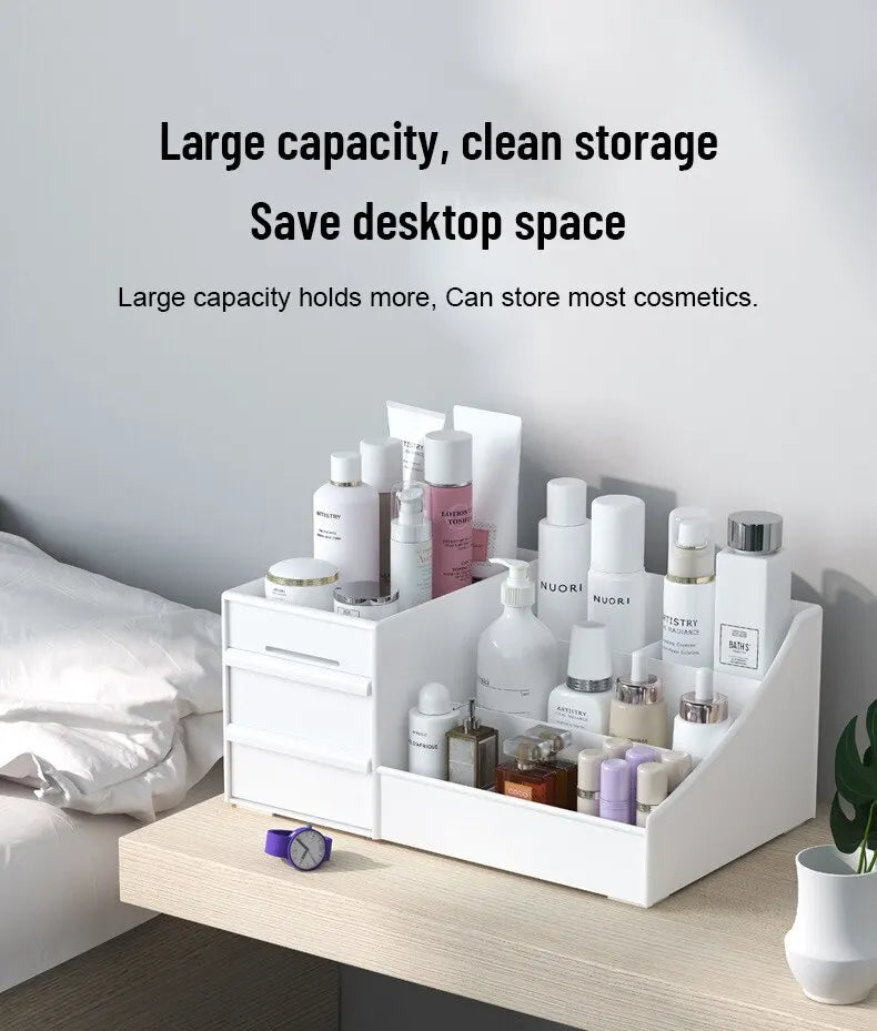 White New Drawer Makeup Storage Box
