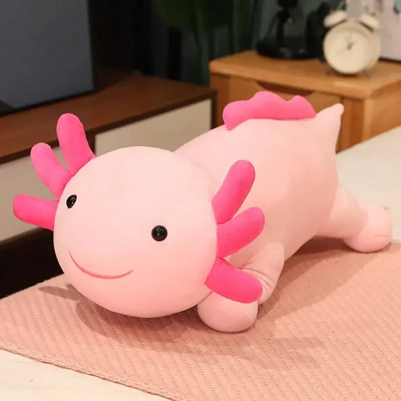 Giant Colorful Newt Plush Fish Long Cute Pillow Toy