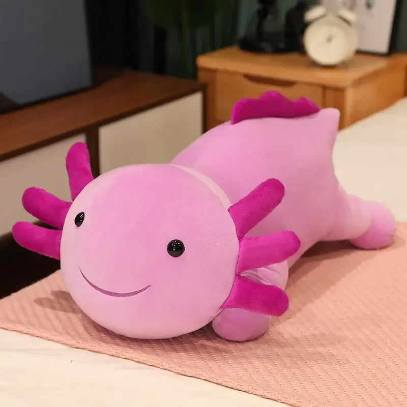 Giant Colorful Newt Plush Fish Long Cute Pillow Toy