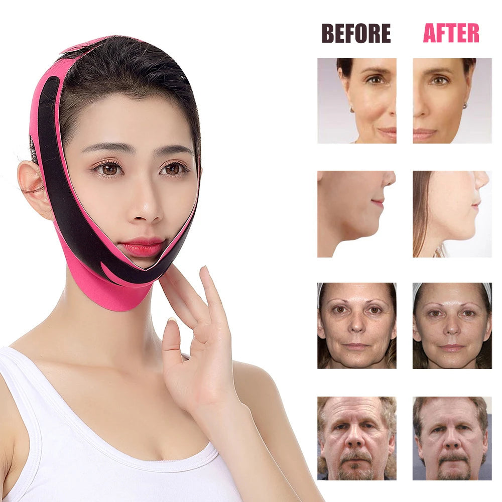 Face Slimming Bandage V Line Facial Shaper Elastic Double Chin Remover Lift Up