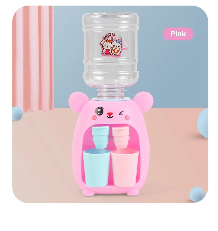 Children's Toys Simulation Water Dispenser with Cup Mini Fun Drinking Fountain for Girls Miniature Item