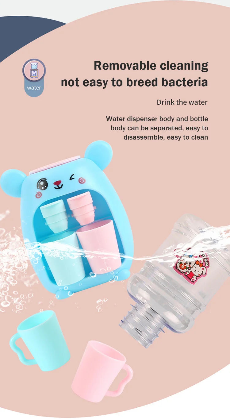 Children's Toys Simulation Water Dispenser with Cup Mini Fun Drinking Fountain for Girls Miniature Item