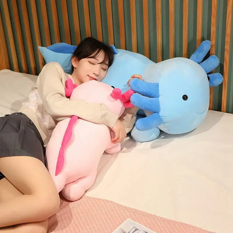 Giant Colorful Newt Plush Fish Long Cute Pillow Toy