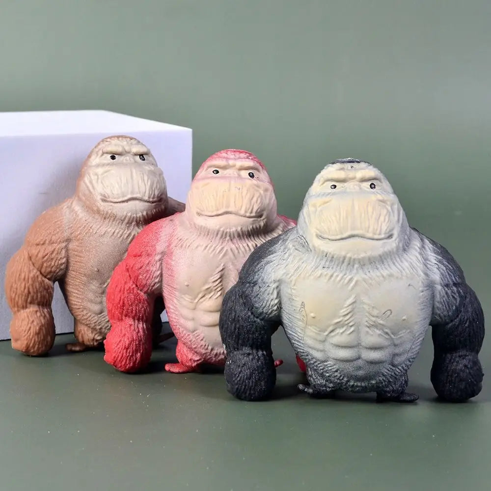 9cm Squishy Antistress Elastic Monkey Funny Decompression Gorilla Stress Relief Squeeze Toy