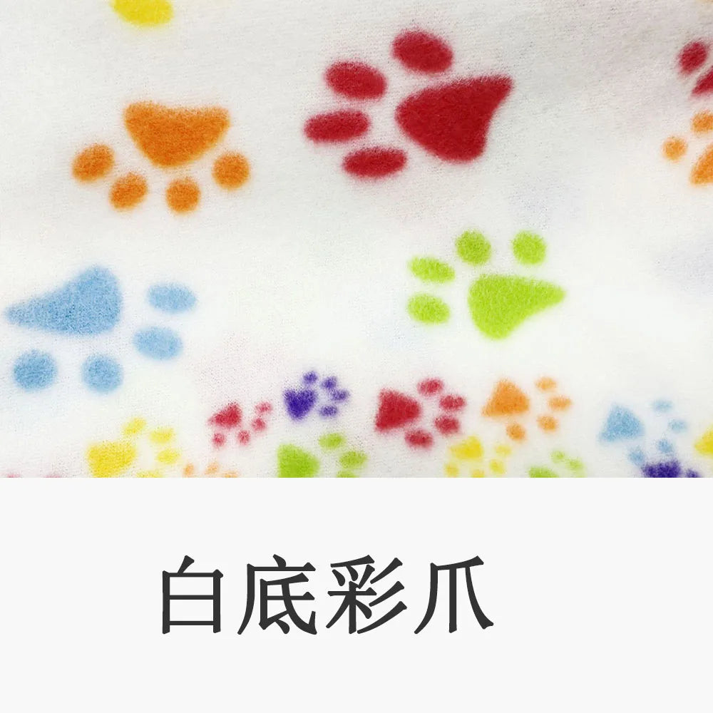 Dog-Cat Winter Pet Blankets Paw Prints
