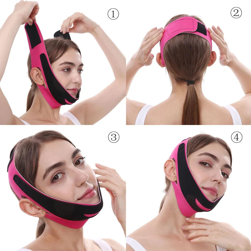 Face Slimming Bandage V Line Facial Shaper Elastic Double Chin Remover Lift Up