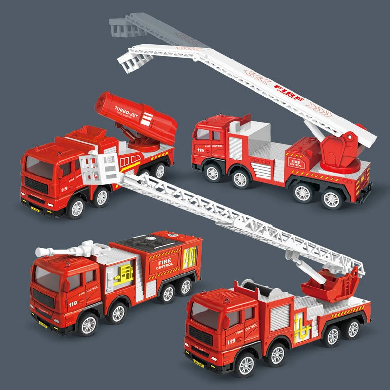Fire Engine Car Toys Inertial Engineering Vehicles Toy For Kids Gifts