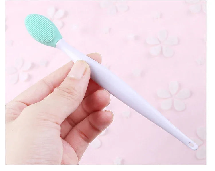 1PC Beauty Skin Care Wash Face Silicone Brush Cleansing Brush Exfoliating Nose Clean Blackhead Removal