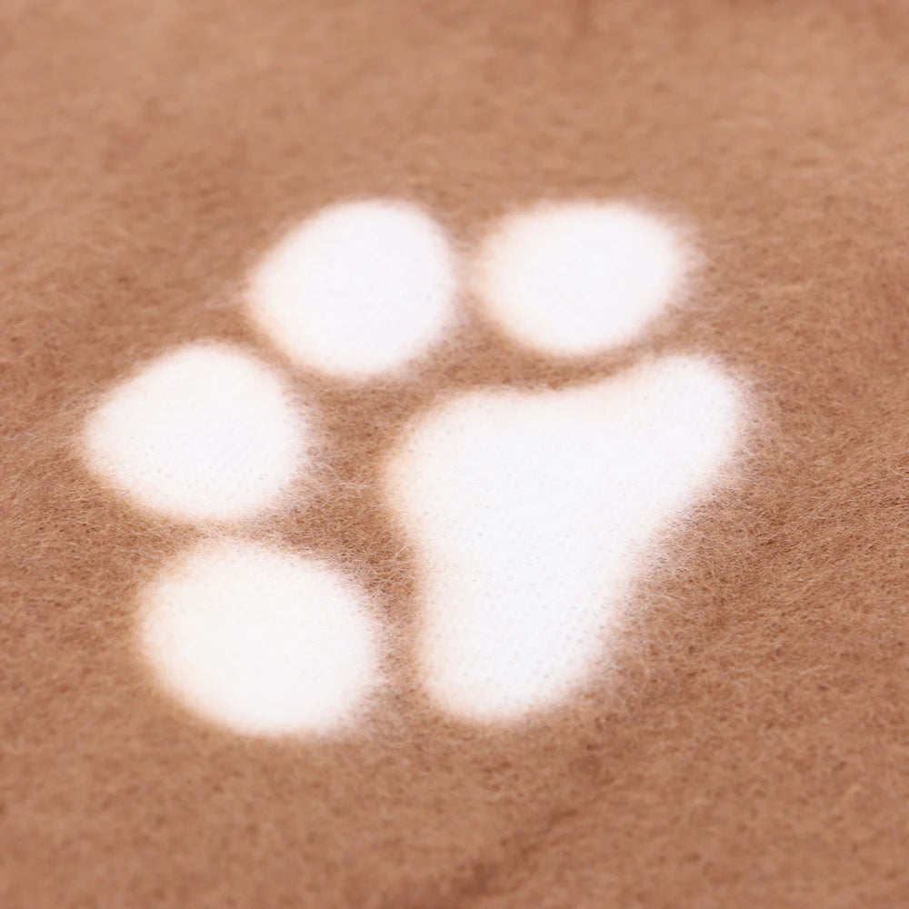Dog-Cat Winter Pet Blankets Paw Prints