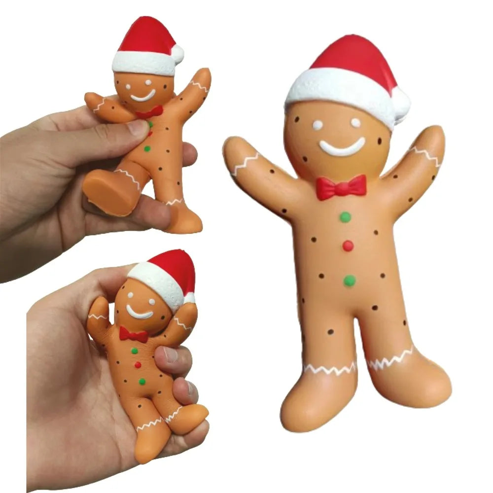 Squishy Cute Christmas Gingerbread Squeeze Stress Relief Decoration Fidget