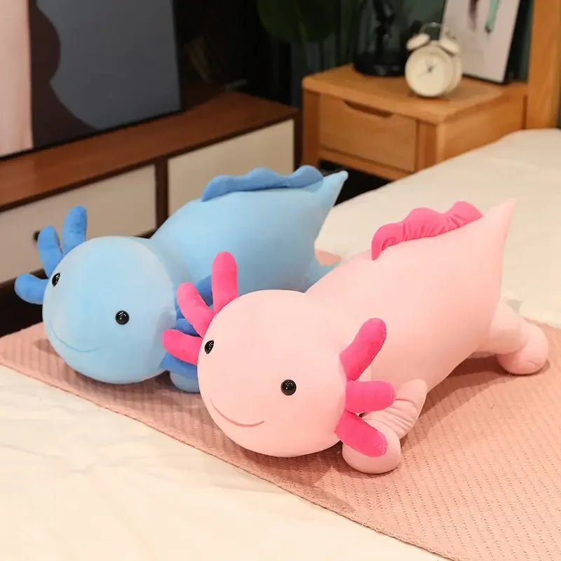 Giant Colorful Newt Plush Fish Long Cute Pillow Toy