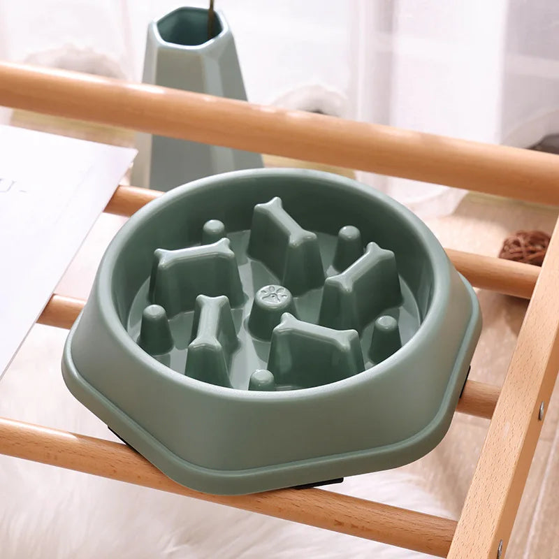 Pet Cat Dog Slow Food Bowl