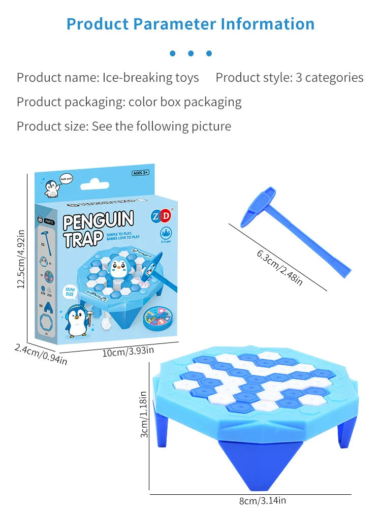 Mini Ice Breaking Penguin frog trap game Parent Child Interactive party board game