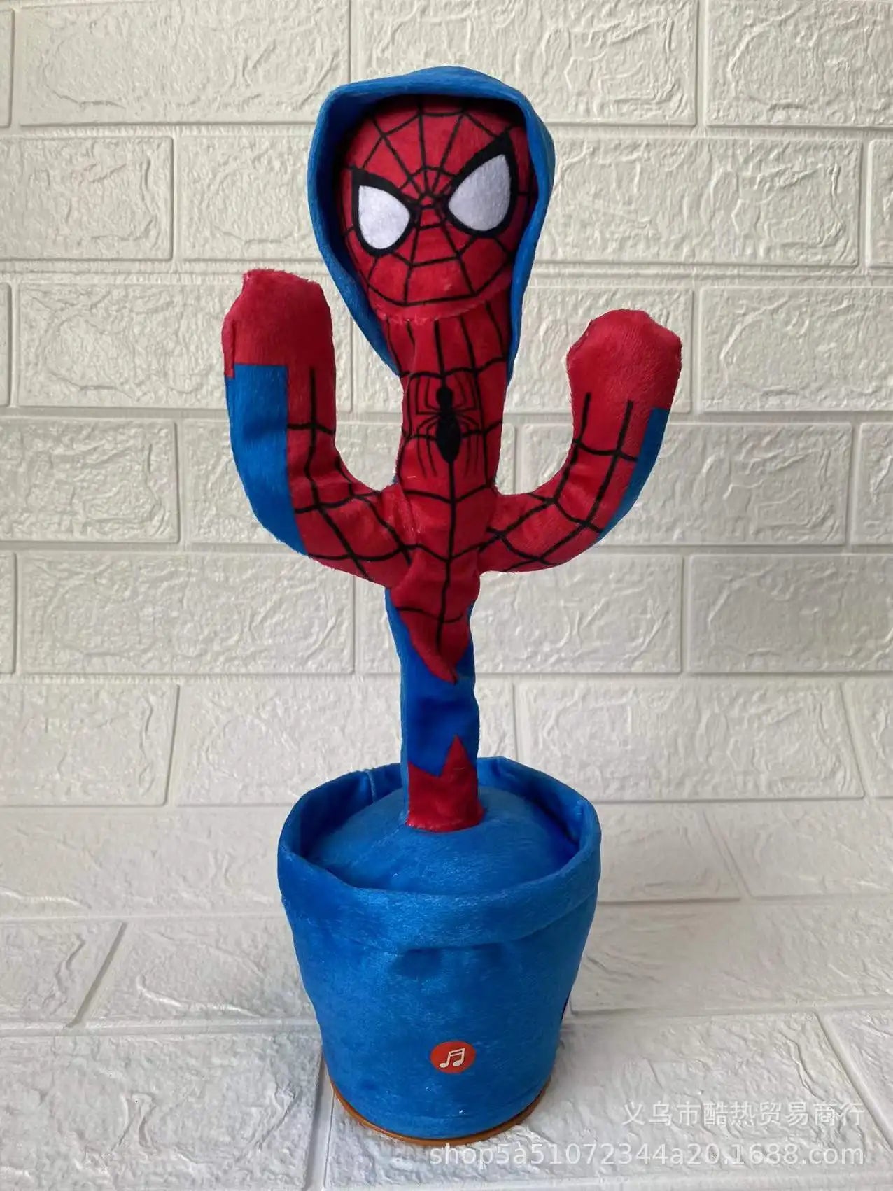 Disney Marvel Spiderman Talking Toy Avengers Dancing Cactus Doll Speak Sound Record Repeat Kids Gift