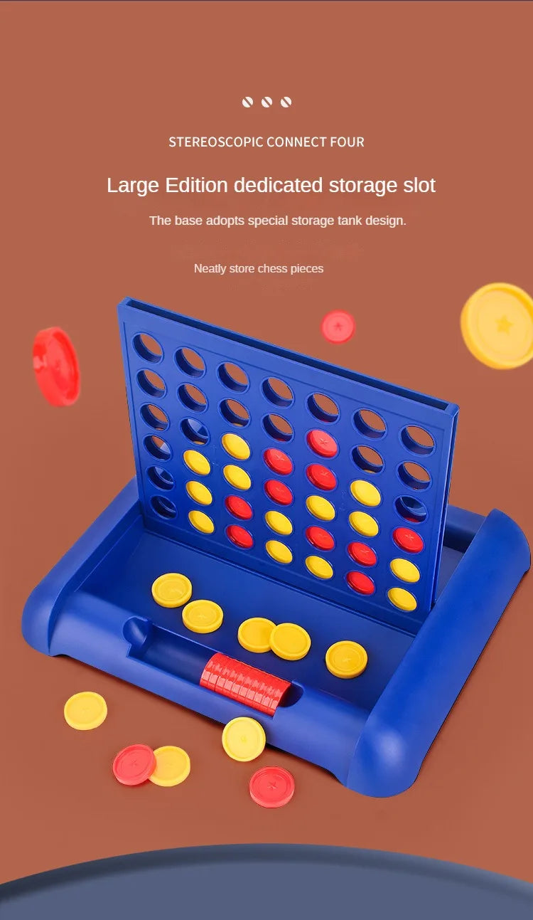 Four In A Row Bingo Chess Connect Classic Family Board Game Toys Fun Educational for Kids