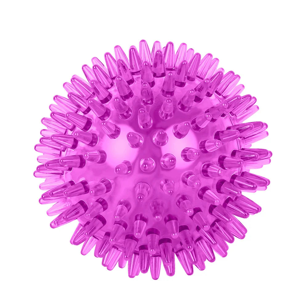 Dog-Cat toys Puppy Sounding Toy Polka Squeaky Tooth Cleaning Ball Training