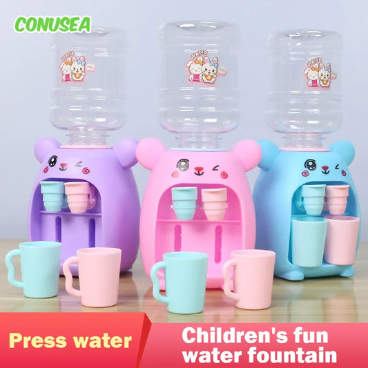 Children's Toys Simulation Water Dispenser with Cup Mini Fun Drinking Fountain for Girls Miniature Item