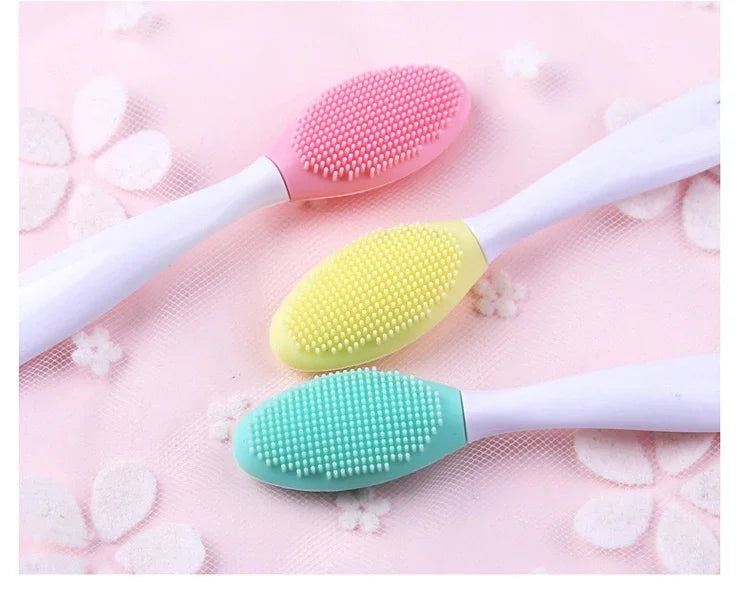 1PC Beauty Skin Care Wash Face Silicone Brush Cleansing Brush Exfoliating Nose Clean Blackhead Removal