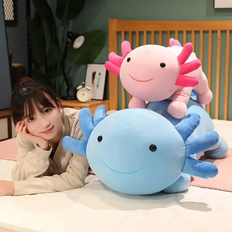 Giant Colorful Newt Plush Fish Long Cute Pillow Toy