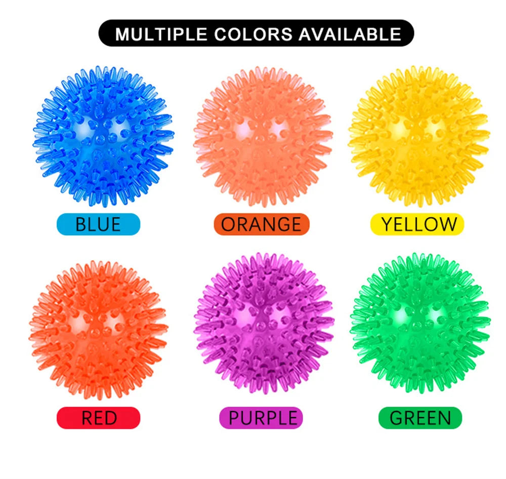 Dog-Cat toys Puppy Sounding Toy Polka Squeaky Tooth Cleaning Ball Training