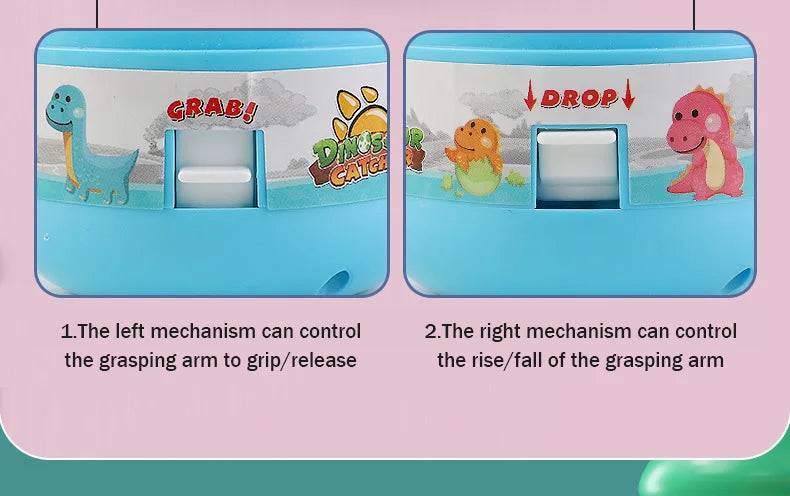 Capsule Machine Mini Dinosaur Catcher Interactive Toys for Kids