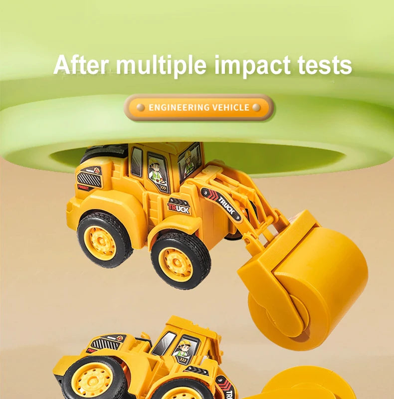 Engineering Vehicle Model Press Sliding Car Excavator Bulldozer for Children