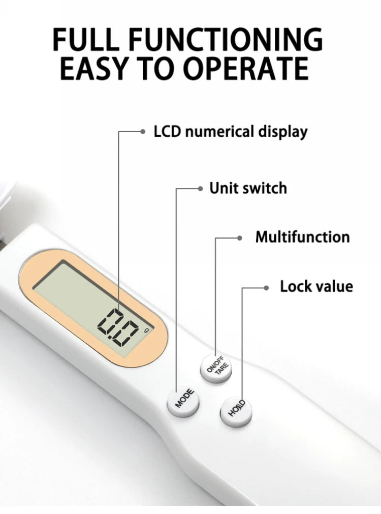 Weighing Spoon Scale Home Kitchen Tool Electronic LCD Digital Measurement