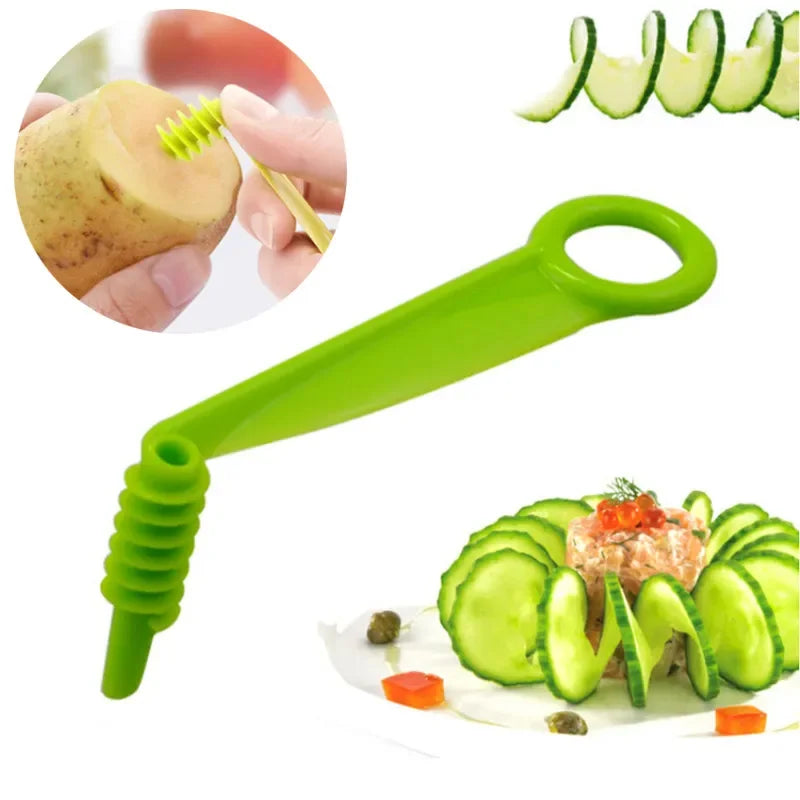 Stainless Steel Plastic Rotate Slicer Twisted Potato