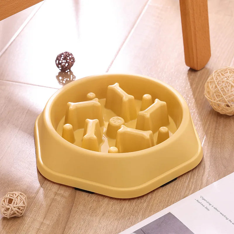 Pet Cat Dog Slow Food Bowl