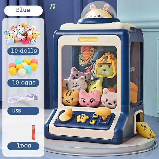 Mini Automatic Doll Machine Kids Coin Operated Play Game Claw DIY Catch Toy Crane