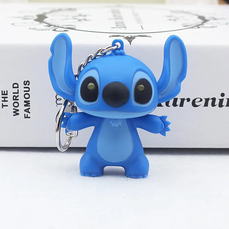 Disney Stitch LED Keychain Anime Cartoon Figures