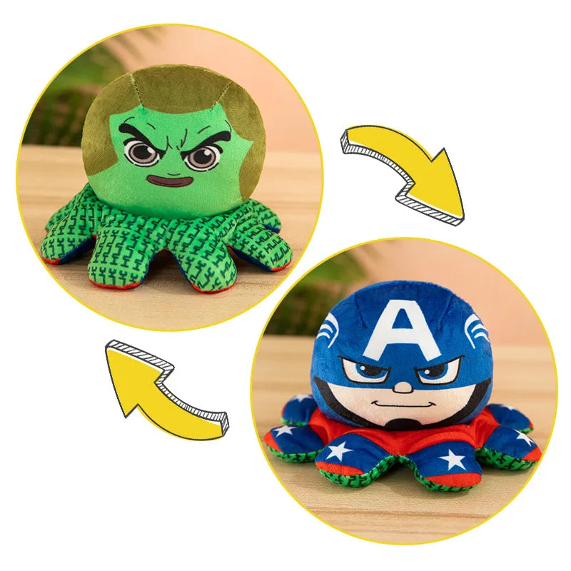 Hot Marvel Plush Doll Avengers Spiderman Iron Man Captain America Hulk Octopus