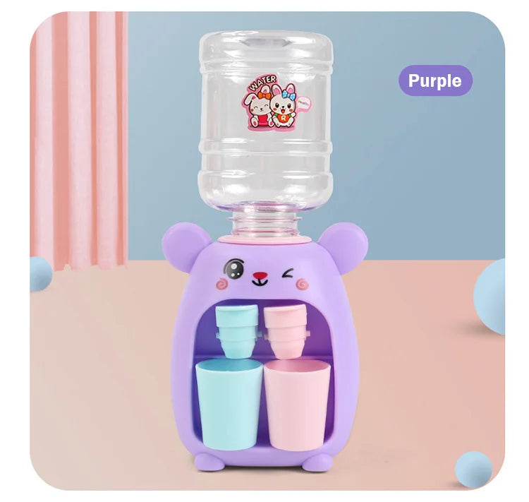 Children's Toys Simulation Water Dispenser with Cup Mini Fun Drinking Fountain for Girls Miniature Item