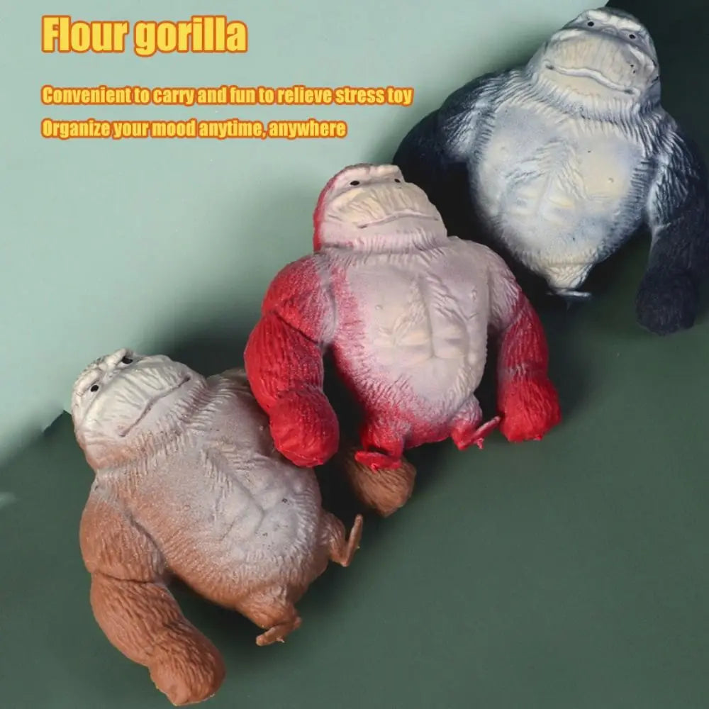 9cm Squishy Antistress Elastic Monkey Funny Decompression Gorilla Stress Relief Squeeze Toy