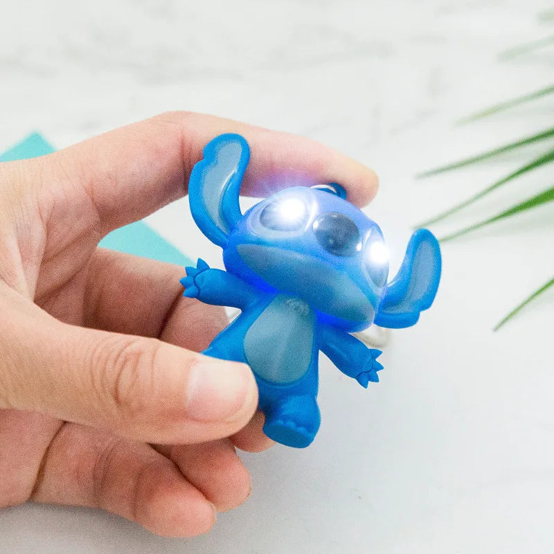 Disney Stitch LED Keychain Anime Cartoon Figures