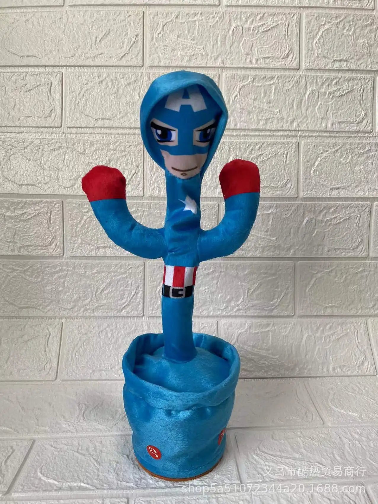 Disney Marvel Spiderman Talking Toy Avengers Dancing Cactus Doll Speak Sound Record Repeat Kids Gift