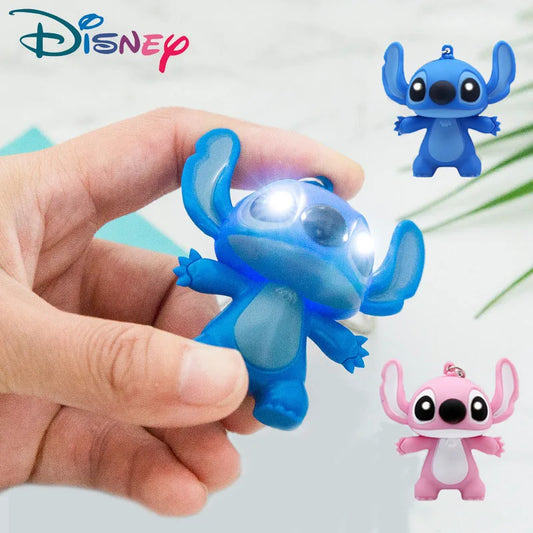 Disney Stitch LED Keychain Anime Cartoon Figures