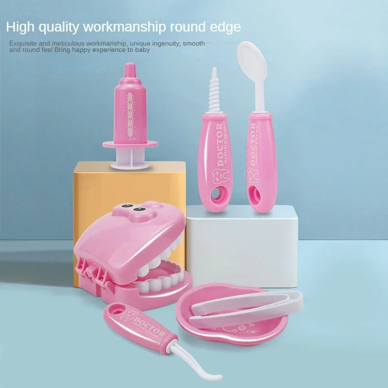 9PCS Simulation Dentist Play Set  Baby Dental Doctor Medical Kit Pretend Toy for Kids