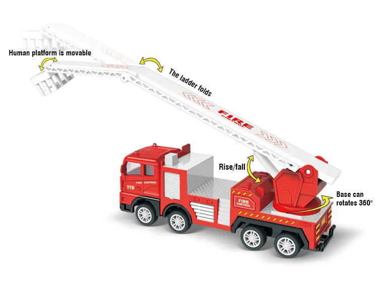 Fire Engine Car Toys Inertial Engineering Vehicles Toy For Kids Gifts