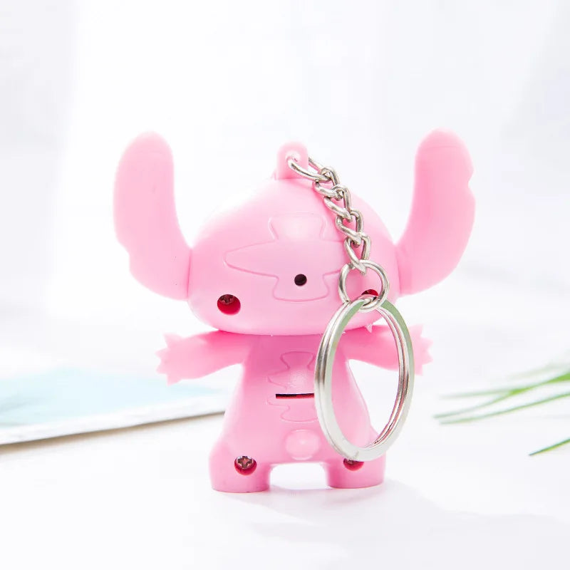 Disney Stitch LED Keychain Anime Cartoon Figures