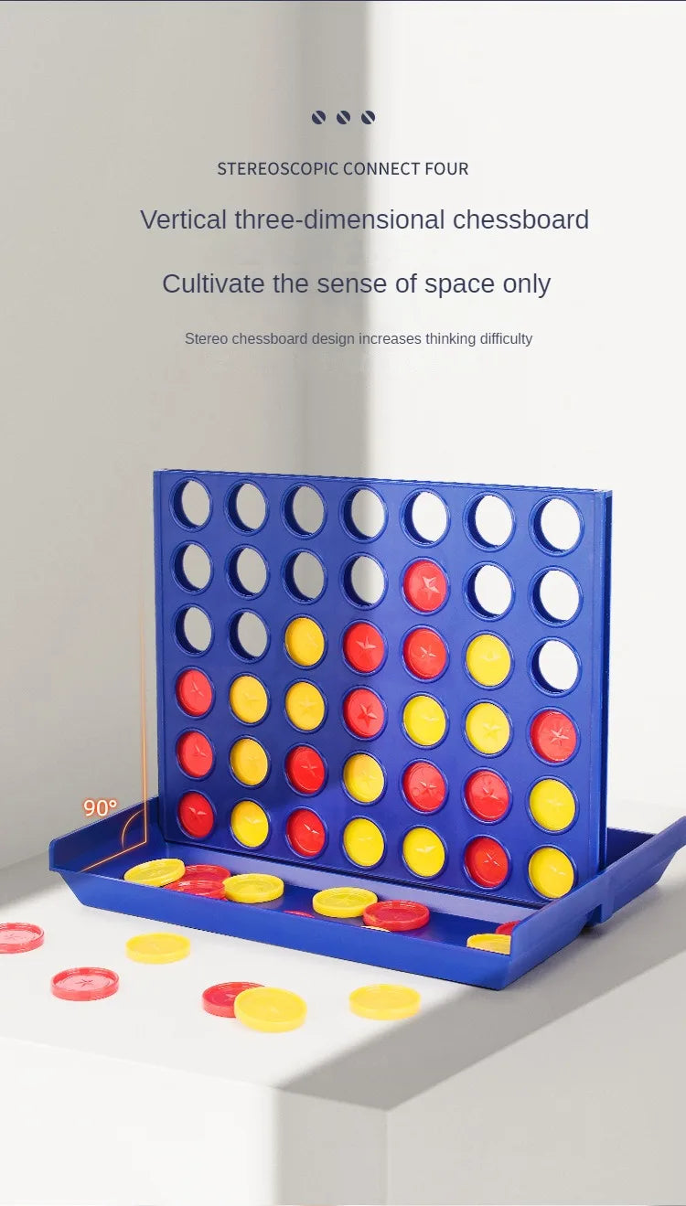 Four In A Row Bingo Chess Connect Classic Family Board Game Toys Fun Educational for Kids