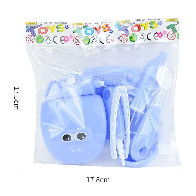 9PCS Simulation Dentist Play Set  Baby Dental Doctor Medical Kit Pretend Toy for Kids