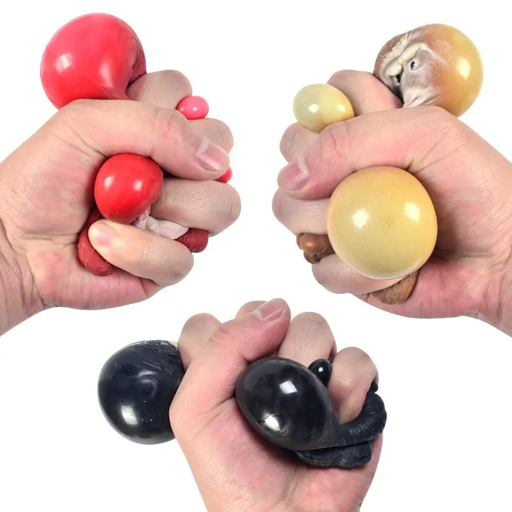 9cm Squishy Antistress Elastic Monkey Funny Decompression Gorilla Stress Relief Squeeze Toy