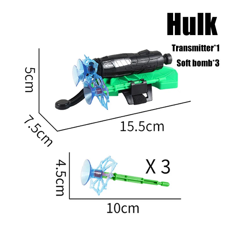 Marvel Spiderman Hulk Super Heroes Glove Launcher Set Hero Launcher Wrist Set