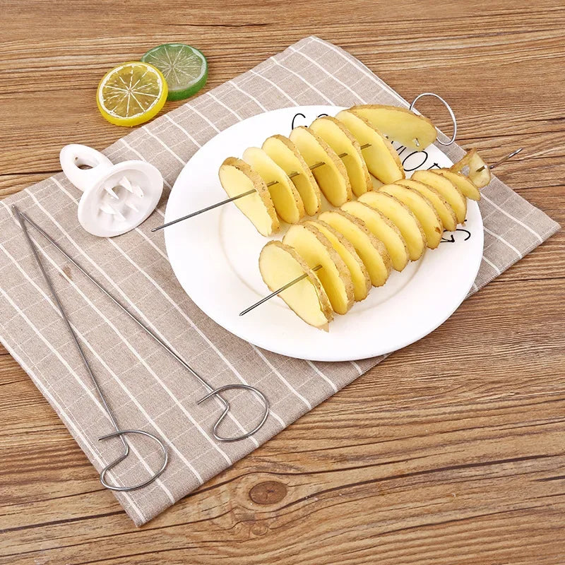 Stainless Steel Plastic Rotate Slicer Twisted Potato