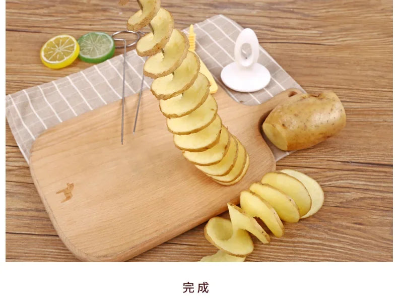 Stainless Steel Plastic Rotate Slicer Twisted Potato