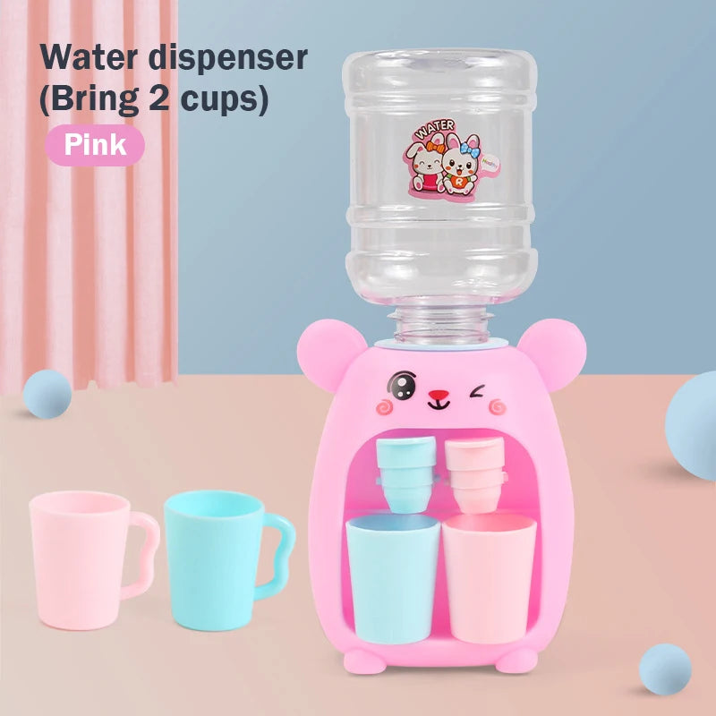 Children's Toys Simulation Water Dispenser with Cup Mini Fun Drinking Fountain for Girls Miniature Item