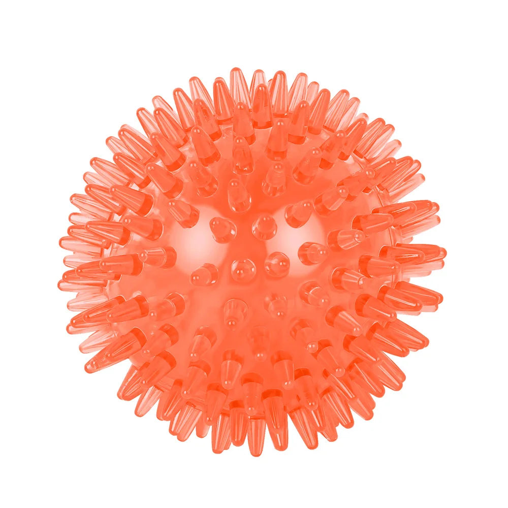 Dog-Cat toys Puppy Sounding Toy Polka Squeaky Tooth Cleaning Ball Training