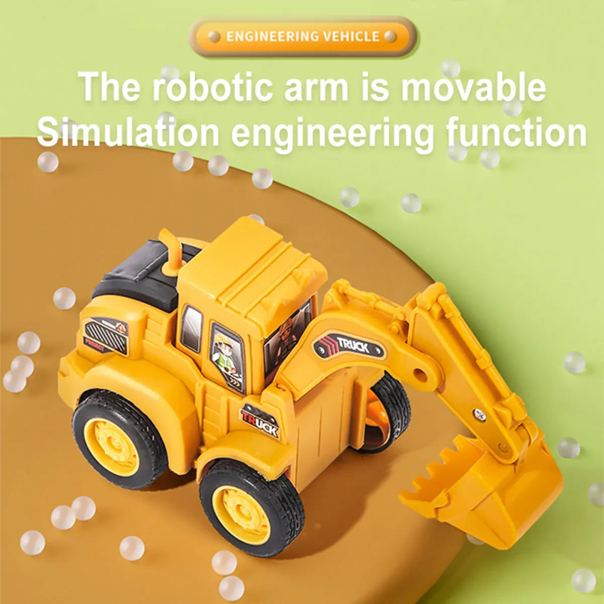 Engineering Vehicle Model Press Sliding Car Excavator Bulldozer for Children