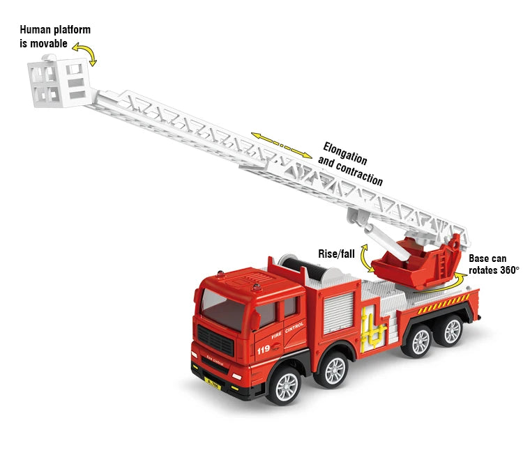 Fire Engine Car Toys Inertial Engineering Vehicles Toy For Kids Gifts